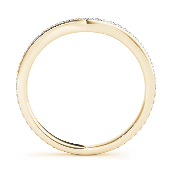 18K Yellow Gold Multi-Diamond Wedding Band