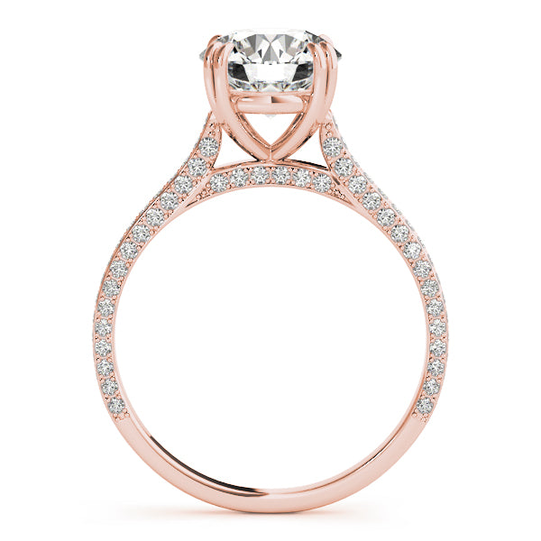 14K Rose Gold 1.5 ctw Diamond Engagement Ring