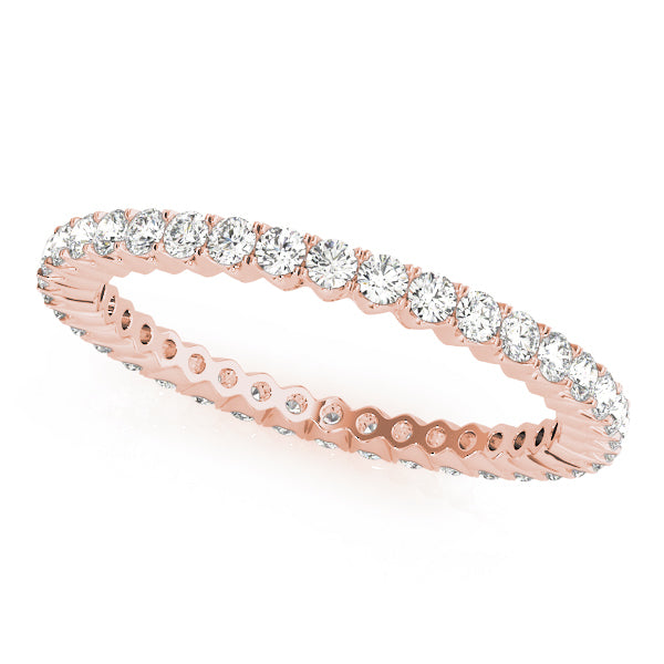 18K Rose Gold Diamond Wedding Ring
