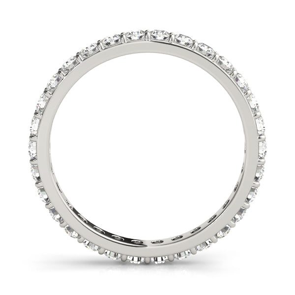 14K White Gold 3/8 ct Diamond Wedding Band