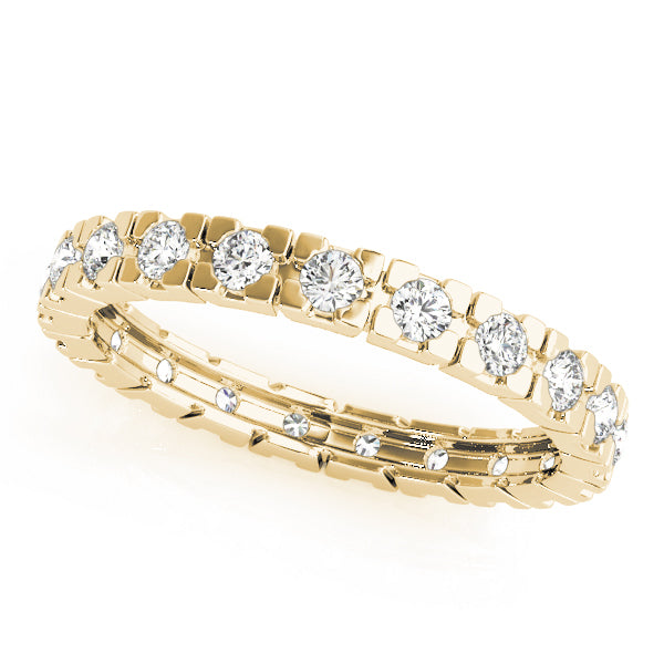 18K Yellow Gold Diamond Wedding Ring