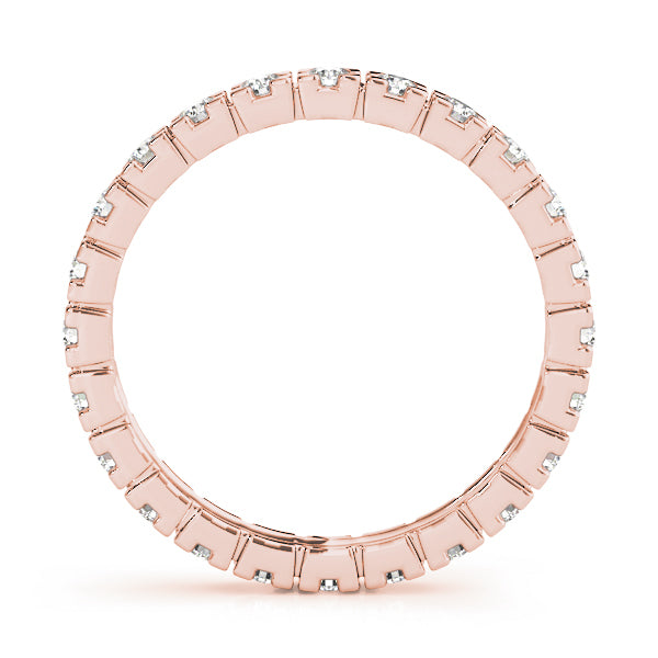 14K Rose Gold Diamond Wedding Ring