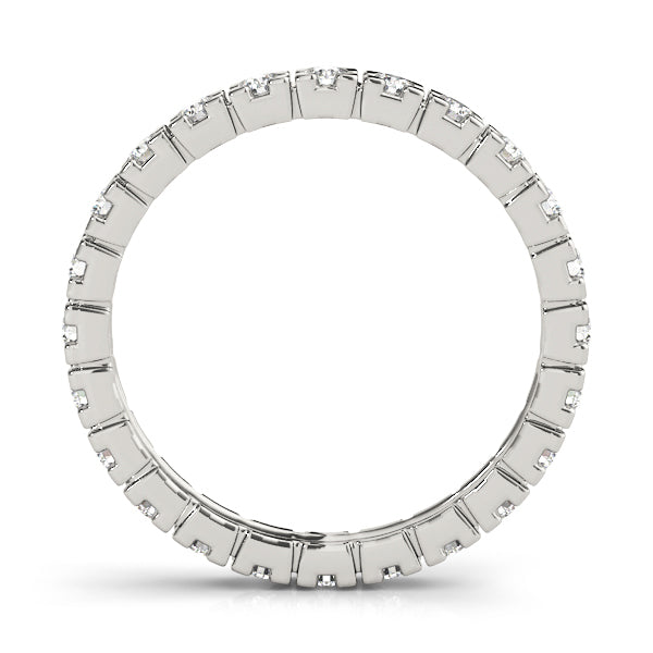 18K White Gold 3/8 ct Diamond Wedding Band