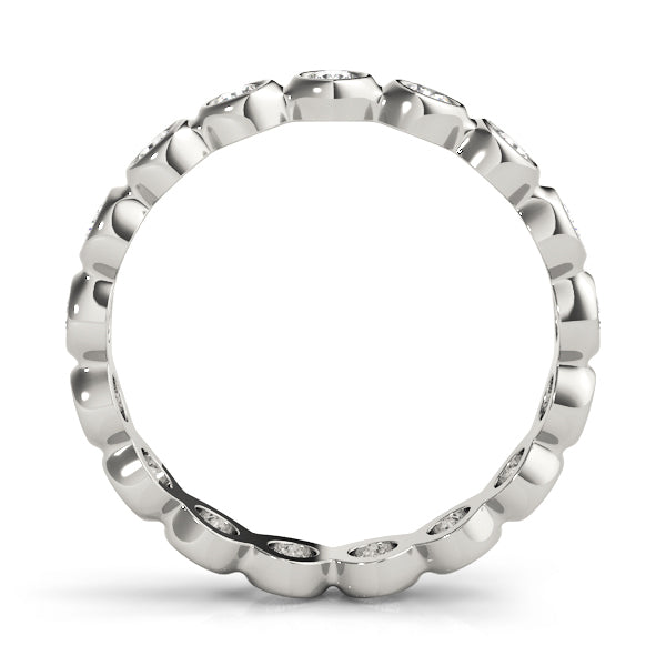 18K White Gold 5/8 ct Diamond Wedding Band