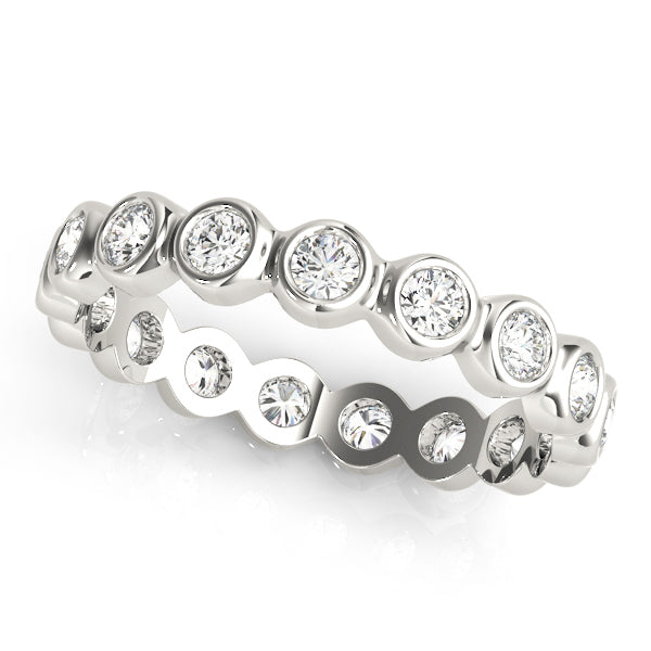 14K White Gold 5/8 ct Diamond Wedding Band
