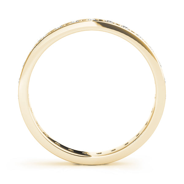 14K Yellow Gold Diamond Wedding Ring
