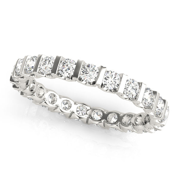 14K White Gold 1ctw Diamond Wedding Ring
