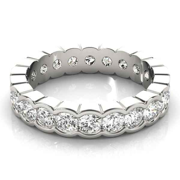 14K White Gold 7/8 ct Diamond Wedding Band