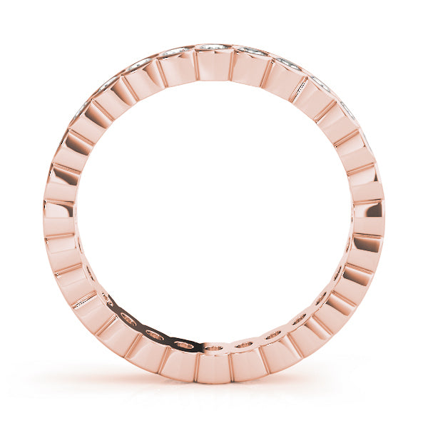14K Rose Gold Diamond Wedding Ring