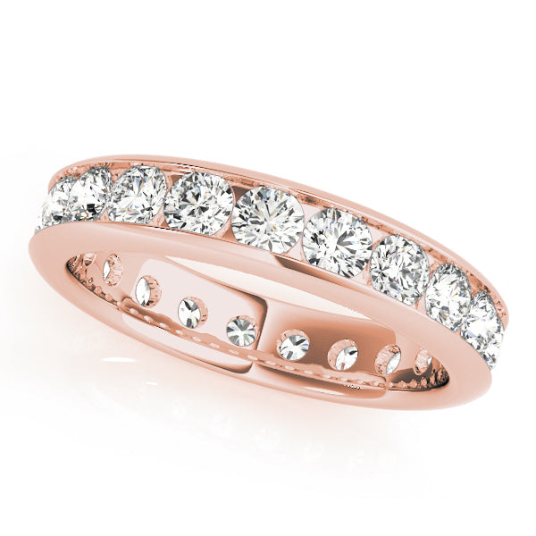 14K Rose Gold Diamond Wedding Ring