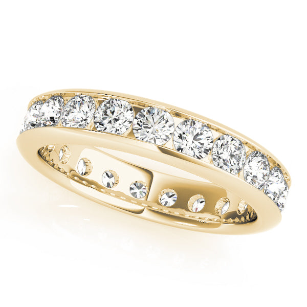 18K Yellow Gold 7/8 ct Diamond Wedding Band
