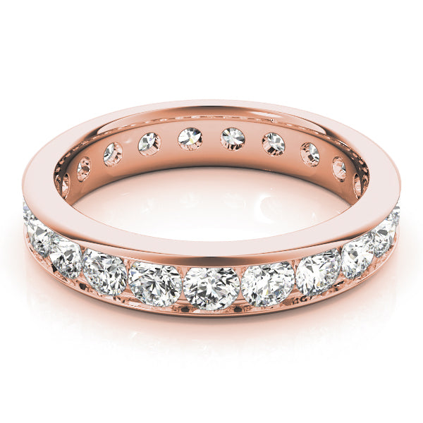14K Rose Gold Diamond Wedding Ring