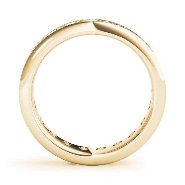 18K Yellow Gold 7/8 ct Diamond Wedding Band