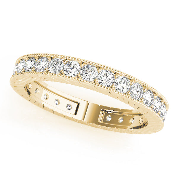 18K Yellow Gold 3/8 ct Diamond Wedding Band