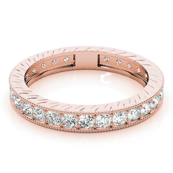 14K Rose Gold Diamond Wedding Ring