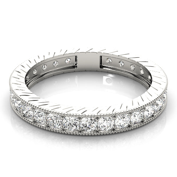 14K White Gold Diamond Wedding Ring
