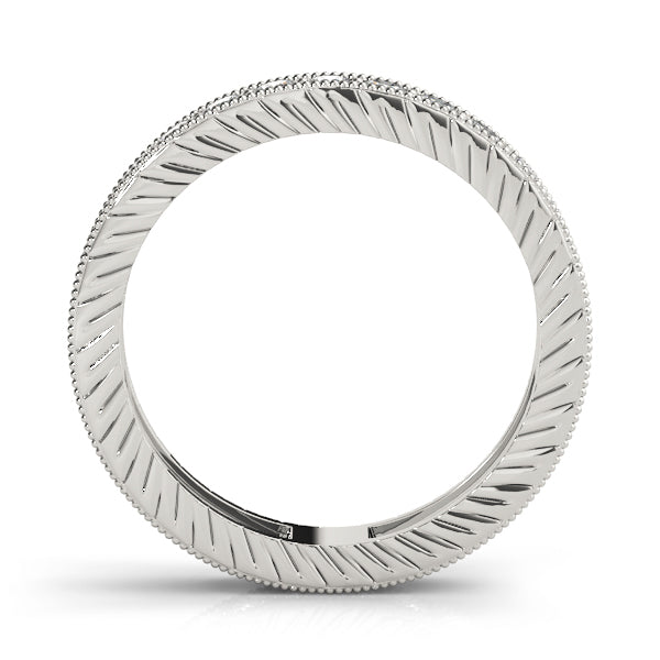 18K White Gold 3/8 ct Diamond Wedding Band