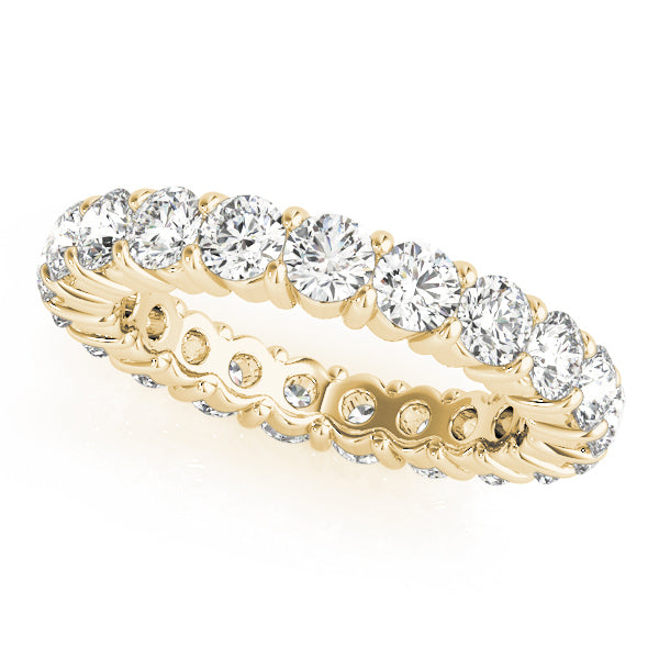 18K Yellow Gold 3 CT Diamond Wedding Ring