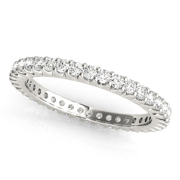 18K White Gold 7/8 ct Diamond Wedding Band