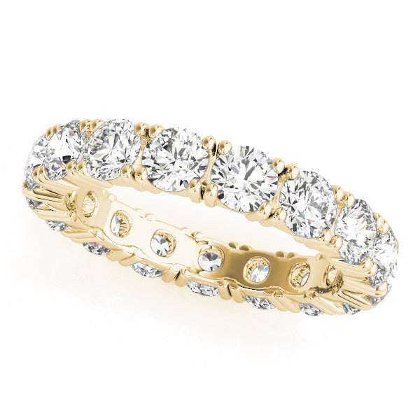 14K Yellow Gold 2.4 CT Diamond Wedding Band