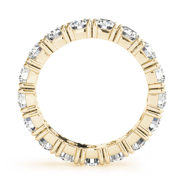 14K Yellow Gold 2.4 CT Diamond Wedding Band