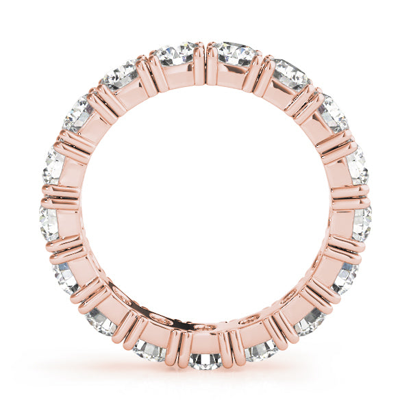 14K Rose Gold 2.4 CT Diamond Wedding Band