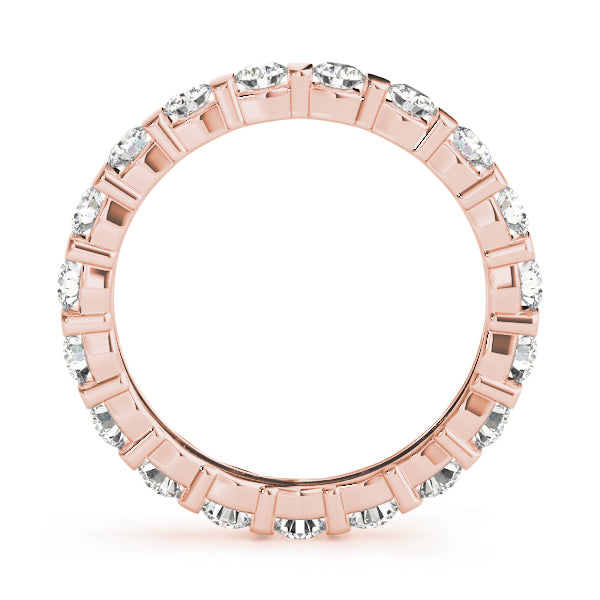 14K Rose Gold Multi-Diamond Wedding Ring