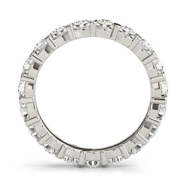 14K White Gold Multi-Diamond Wedding Ring