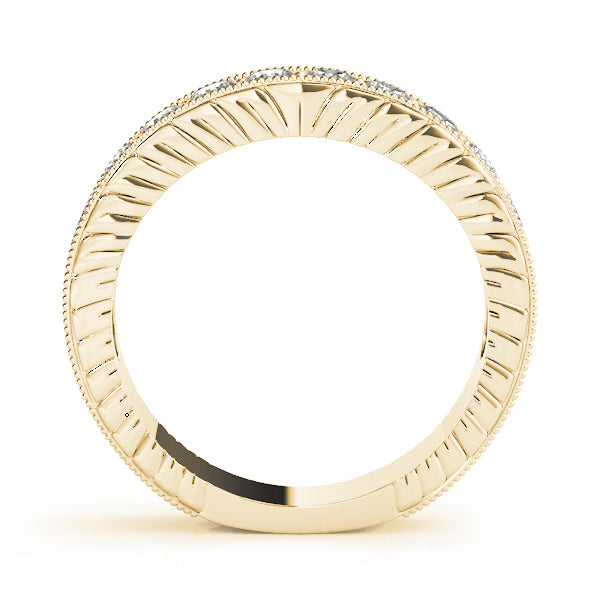 18K Yellow Gold 7/8 ct Diamond Wedding Band