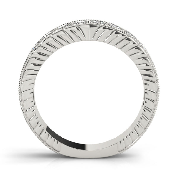 18K White Gold 9-Diamond Wedding Ring