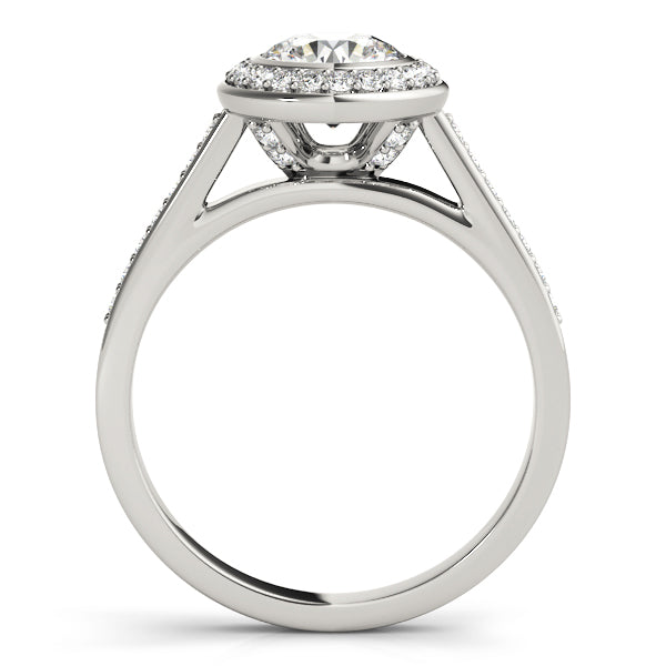 18K White Gold 1.25ctw Round Diamond Engagement Ring