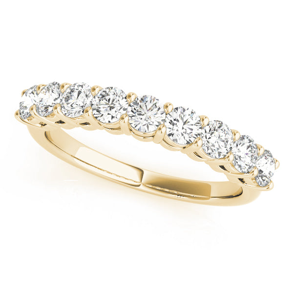 18K Yellow Gold Multi-Diamond Wedding Band