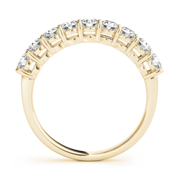 18K Yellow Gold Multi-Diamond Wedding Band