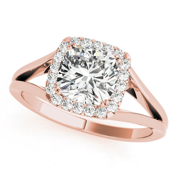 Rose Gold 1/6 CT Diamond Cluster Fashion Ring