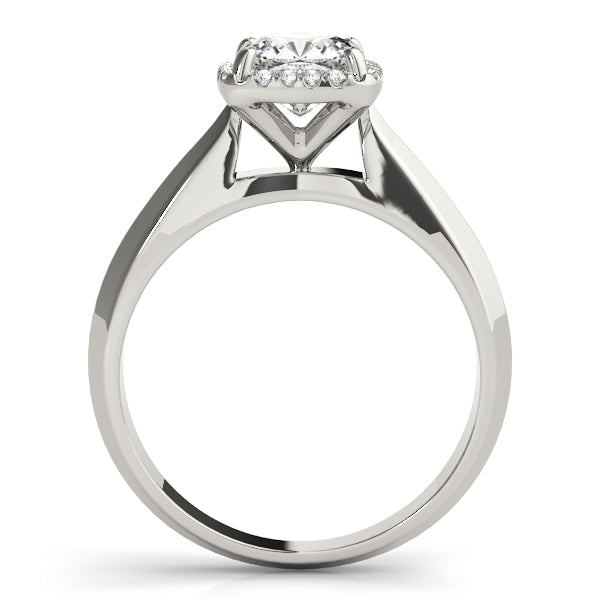 18K White Gold 1 CT Cushion Diamond Engagement Ring