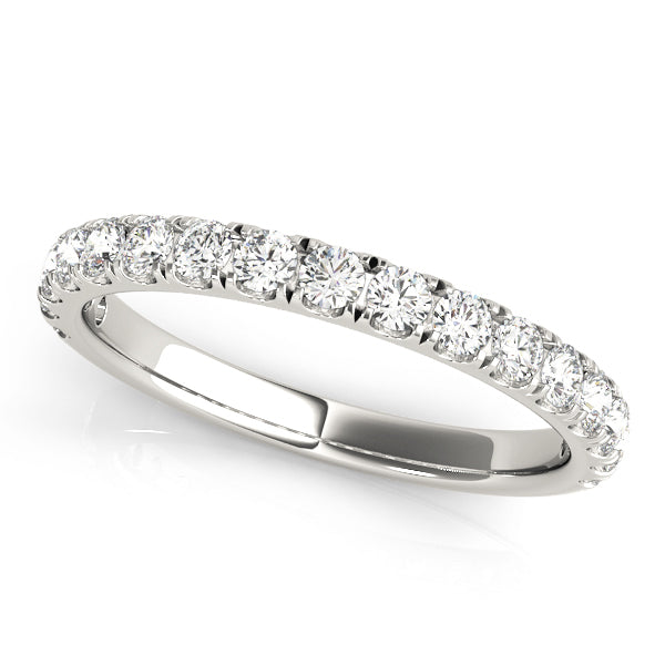 18K White Gold 1 CT Diamond Wedding Band