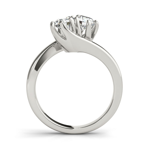 Platinum 1 CT Two-Stone Diamond Fashion Ring