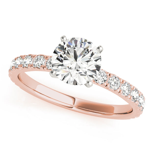 14K Rose Gold 1.33ctw Round Diamond Engagement Ring