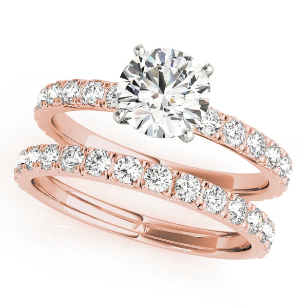 14K Rose Gold 1.33ctw Round Diamond Engagement Ring