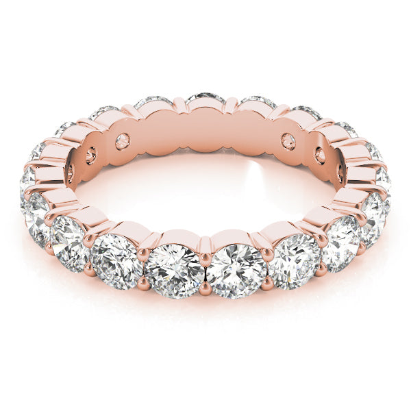 14K Rose Gold Diamond Wedding Ring