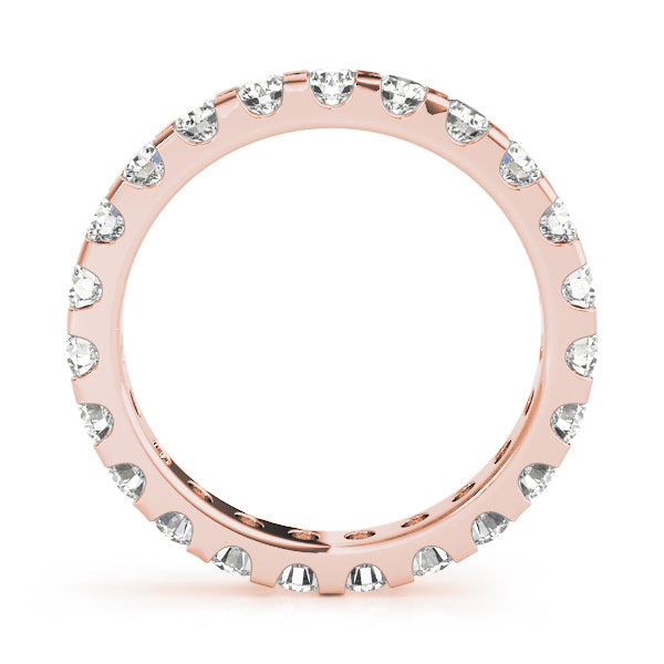 14K Rose Gold Diamond Wedding Band