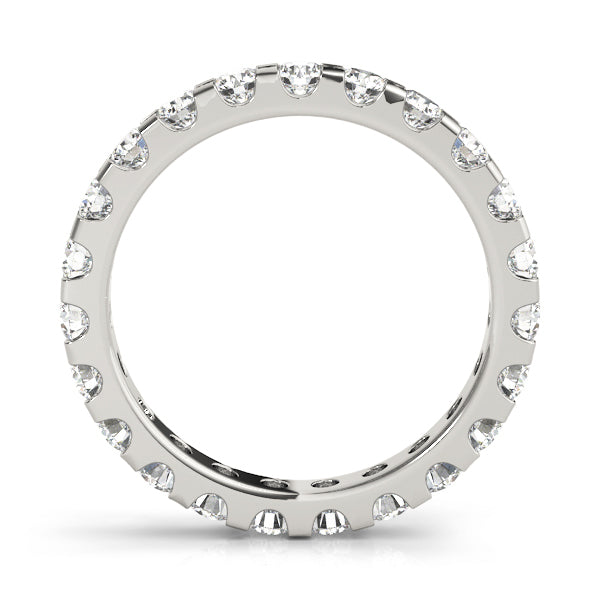 14K White Gold Multi-Diamond Wedding Ring