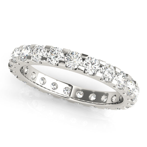 14K White Gold Multi-Diamond Wedding Ring