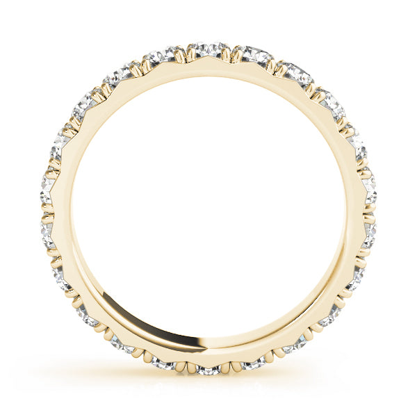 14K Yellow Gold 1/2 CT Diamond Wedding Band