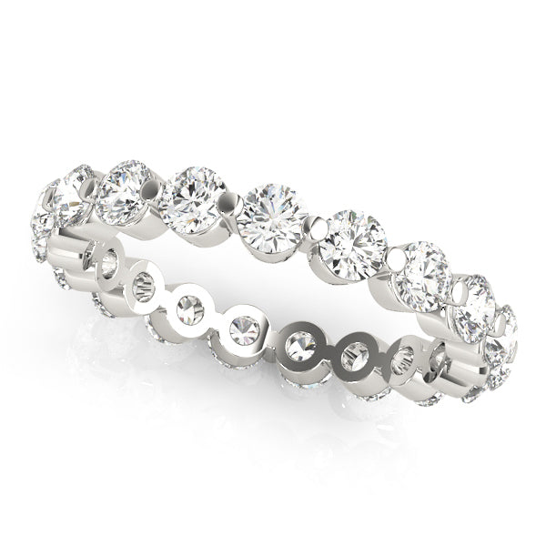 18K White Gold 5/8 ctw Diamond Wedding Band
