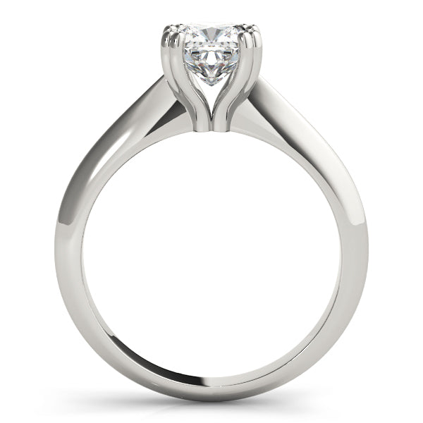 Cushion Double Prong Solitaire Engagement Ring