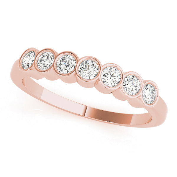 14K Rose Gold Lab Diamond Fashion Band Ring