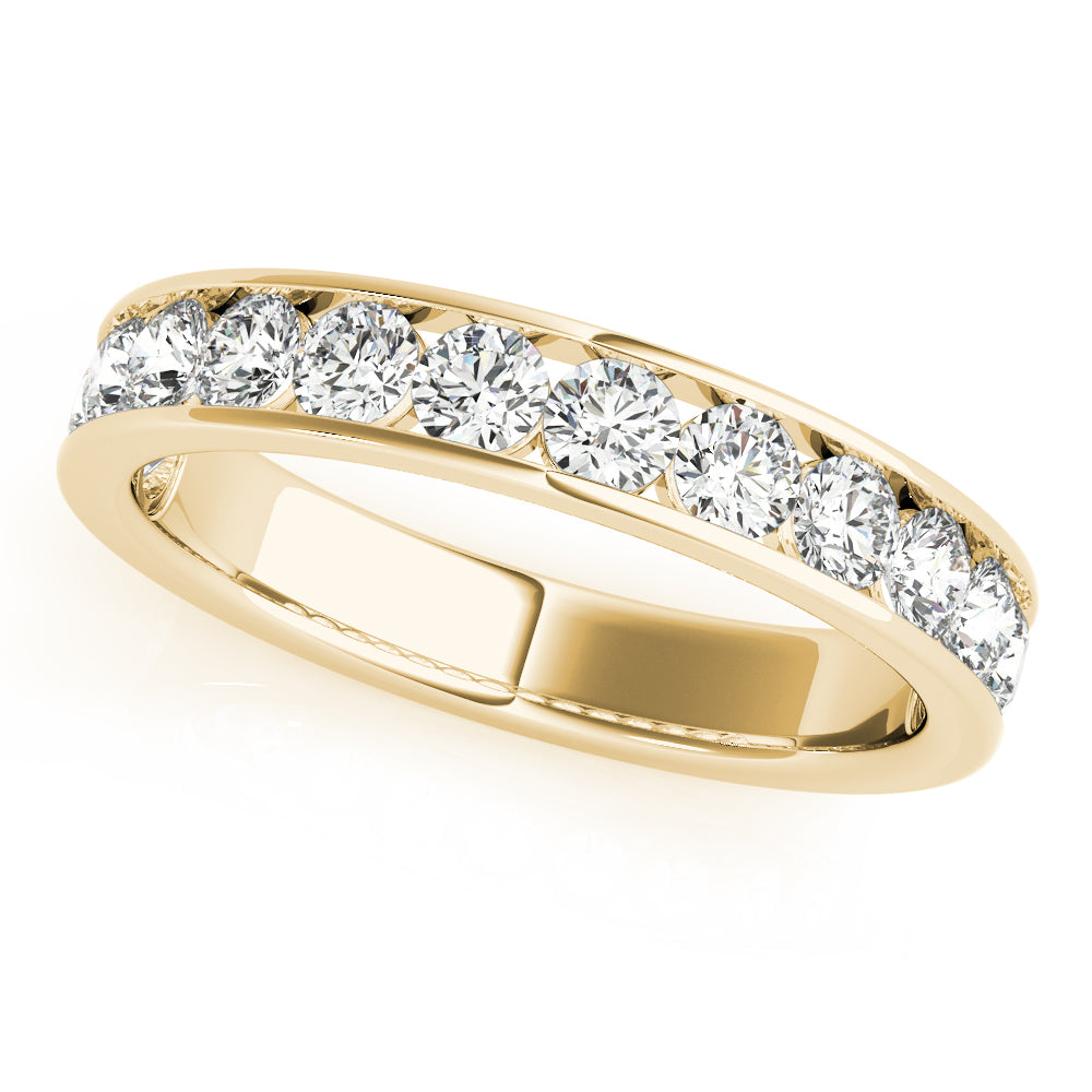 18K Yellow Gold Diamond Wedding Ring
