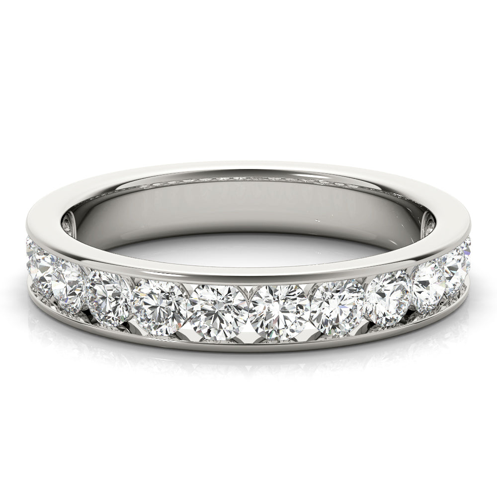 Platinum 1 CT Diamond Wedding Band