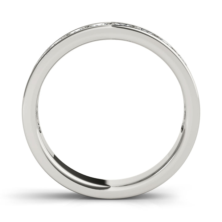 18K White Gold 1 CT Diamond Wedding Band